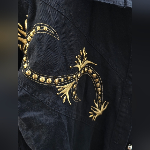 Vintage Western Cowboy Jacket Shirt Rodeo 1x Womens Monique Fashions - Picture 3 of 5